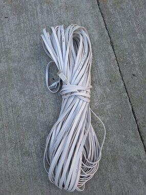 White Flat Telephone/Network Cable